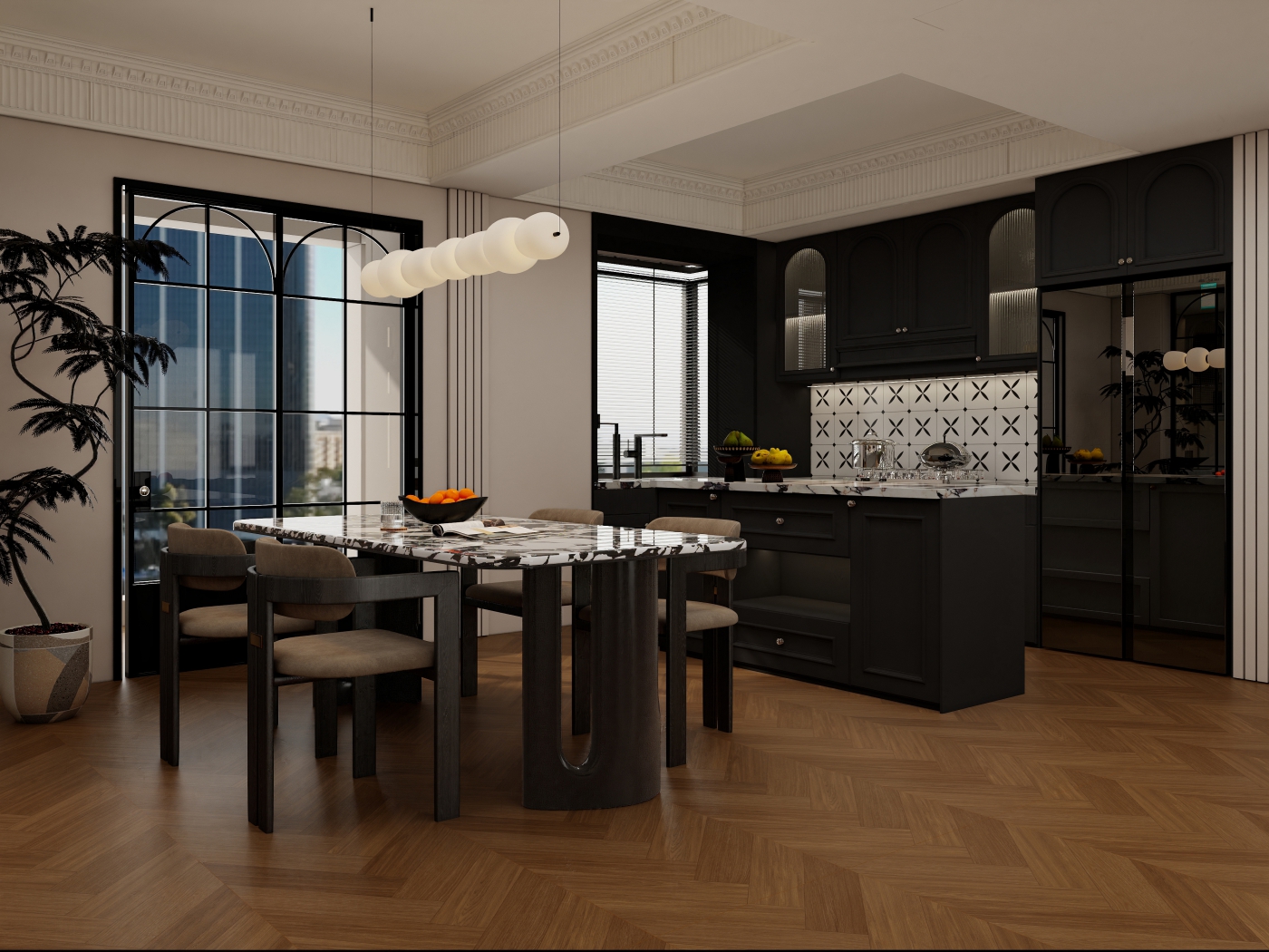 YM6R222 清秋梧桐 人字